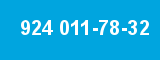 924 011-78-32 924 011-78-32